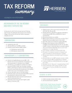 2019 Tax Reform Summary