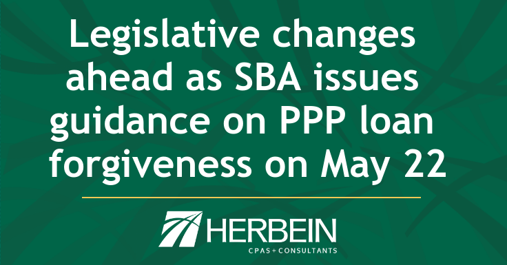 Legislative changes ahead as SBA issues guidance on PPP ...